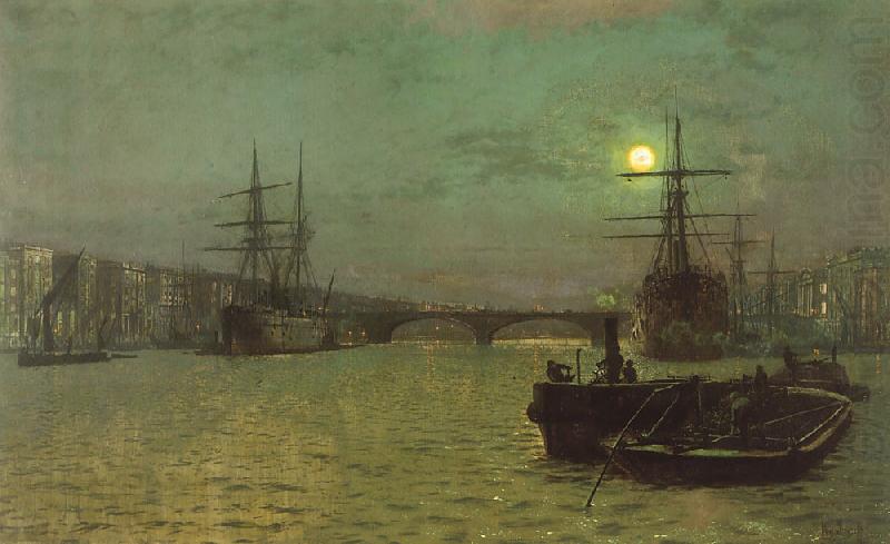 London Bridge, Half Tide, Atkinson Grimshaw